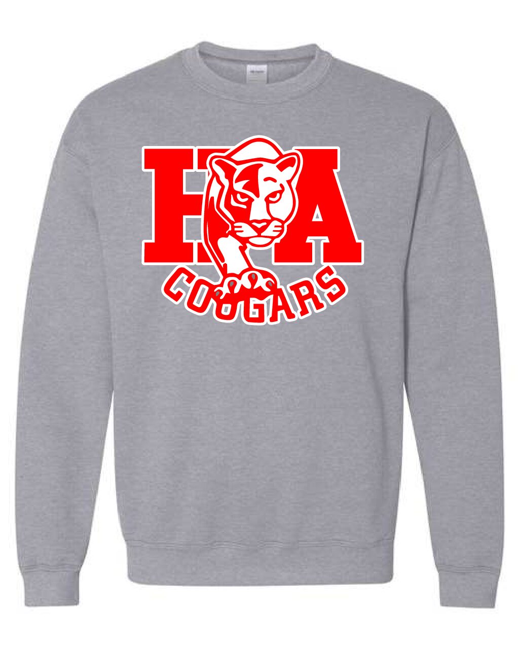 HA Cougars Crewneck Sweatshirt(Adult and Youth Sizes)