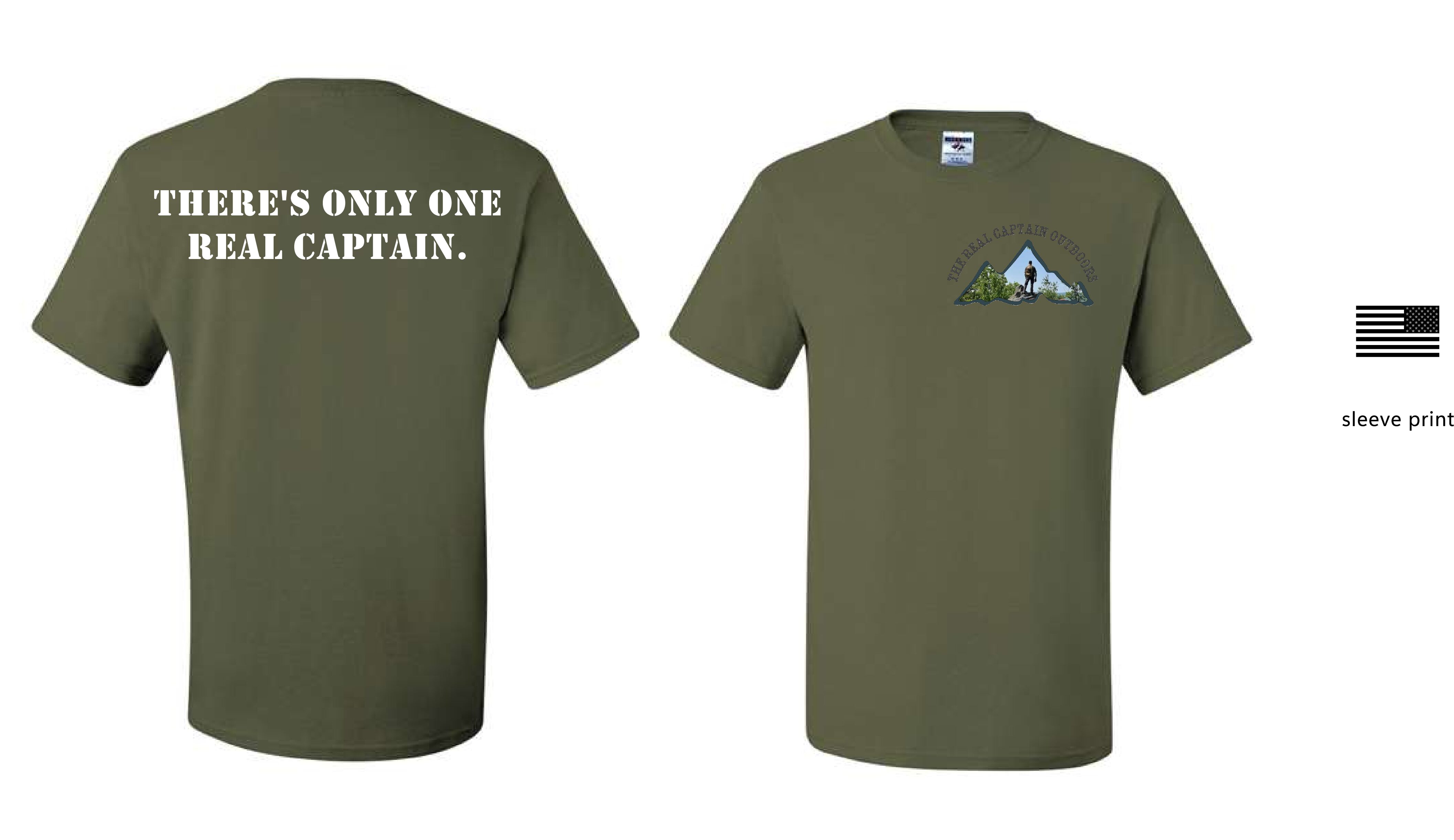 The Real Captain Military T-Shirt(Includes Shipping)