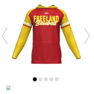 Sublimated Freeland Hoodie (2 Week delivery time)